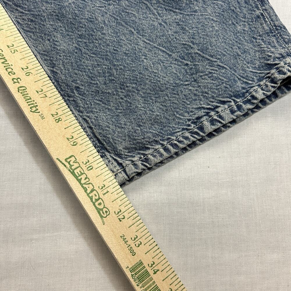 & Denim H&M NEW Baggy High Waist Jeans Womens 0 Regular Fit Blue Distressed NWT - Picture 16 of 16